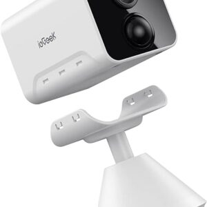 ieGeek Camera Surveillance WiFi Interieur sans Fil - 1080P Camera de Surveillance sur Batteries AI/PIR Détection Mouvement, Vision Nocturne, Audio Bidirectionnel, Sirène, SD/Cloud, Alexa, IP65