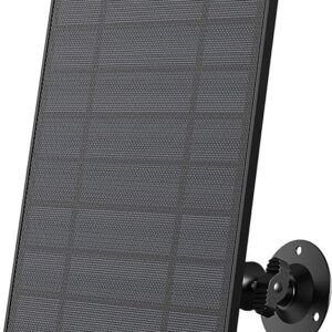 ieGeek Panneau Solaire pour Caméra Surveillance WiFi, Type-C, Support Réglable à 360°, Étanche IP65，ieGeek ZS-GX3S