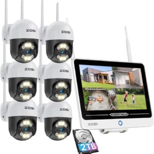 Kit 6 Cameras de Surveillance WiFi pour magasin