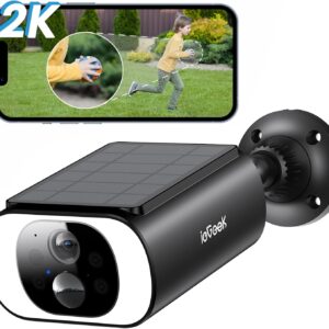 Caméra de Surveillance Extérieure WiFi 2K ieGeek - Solaire & Sans Fil