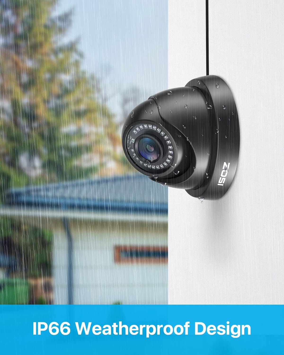 Kit de 4 Caméras de Surveillance 4K pour Sécurité Extérieure de Magasin – Image 3