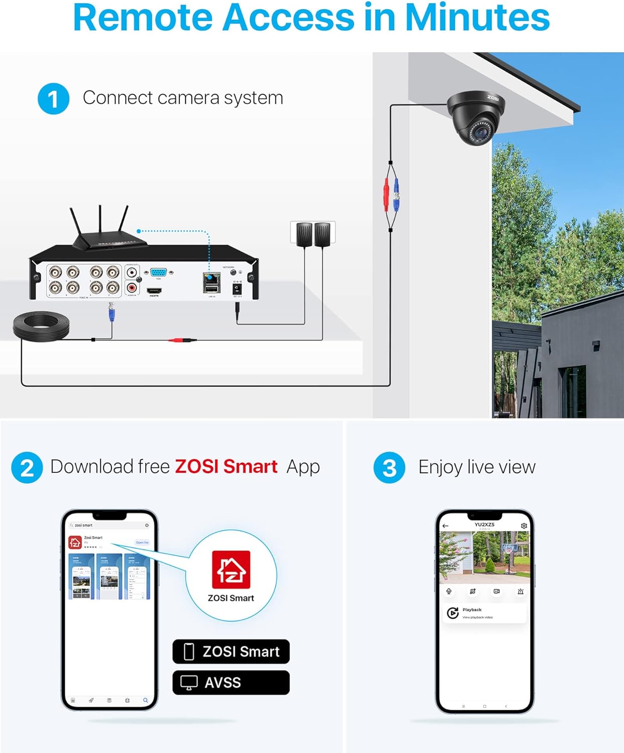 Kit de 4 Caméras de Surveillance 4K pour Sécurité Extérieure de Magasin – Image 6