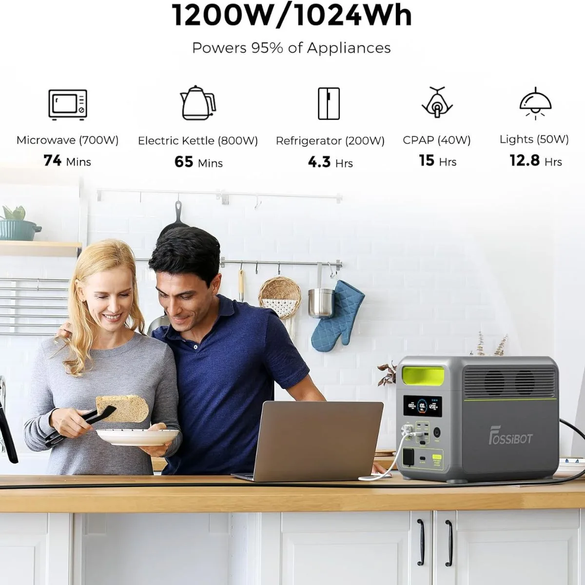 Fossibot F1200 avec panneau solaire - Batterie Nomade – Image 2