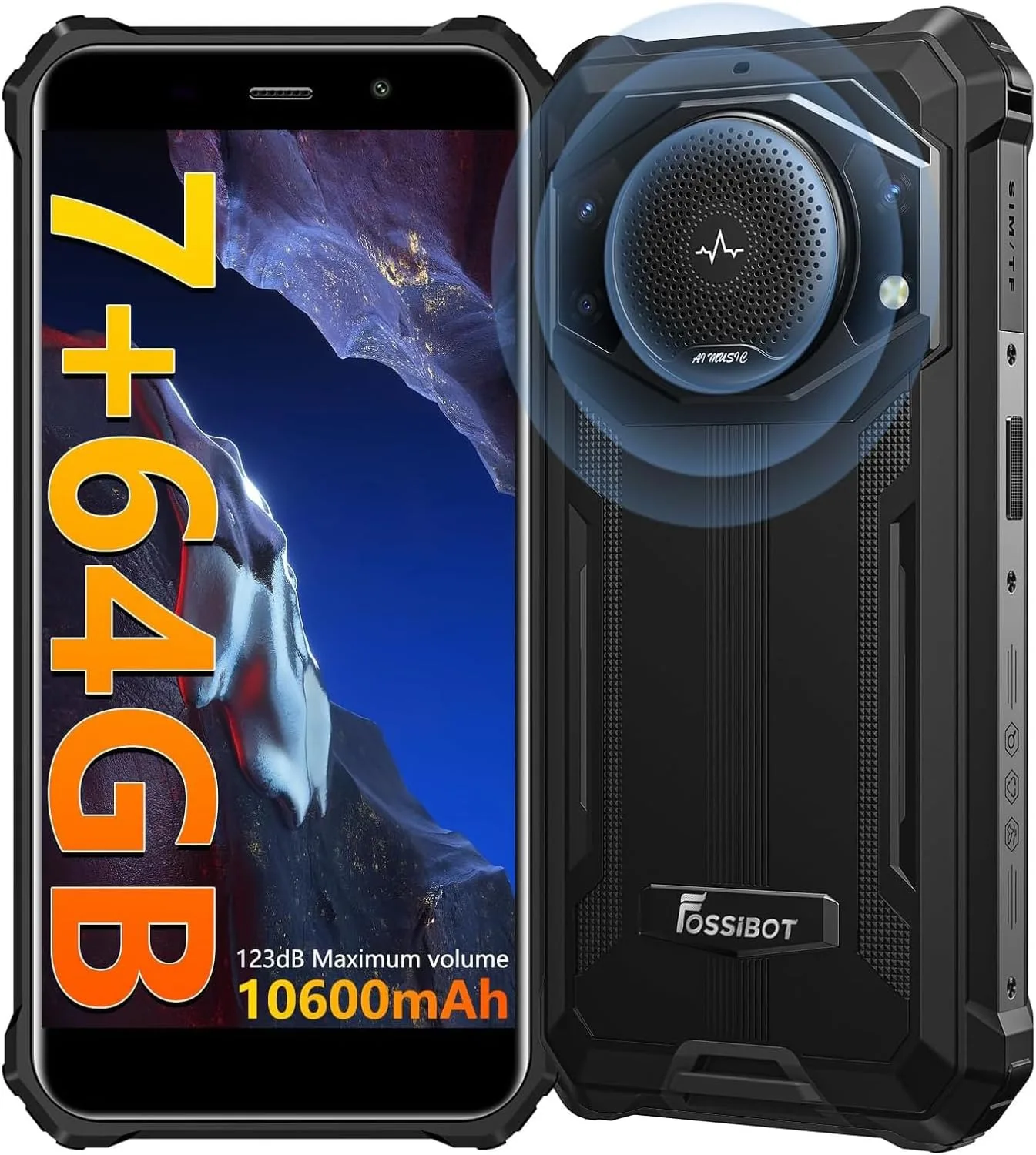 FOSSIBOT F101 Pro – Smartphone Incassable 7 Go RAM + 64 Go IP68/IP69K