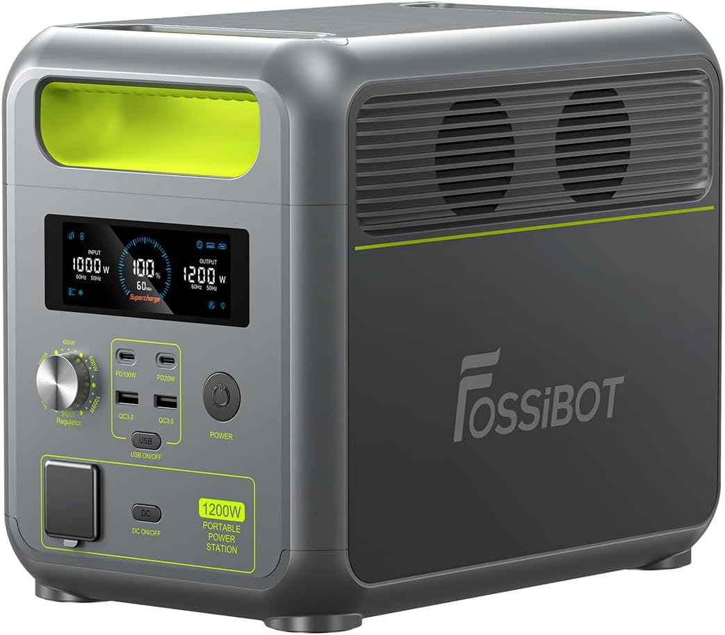 Fossibot F1200 : Station électrique d'Énergie Portable Puissante pour une Autonomie Maximale
