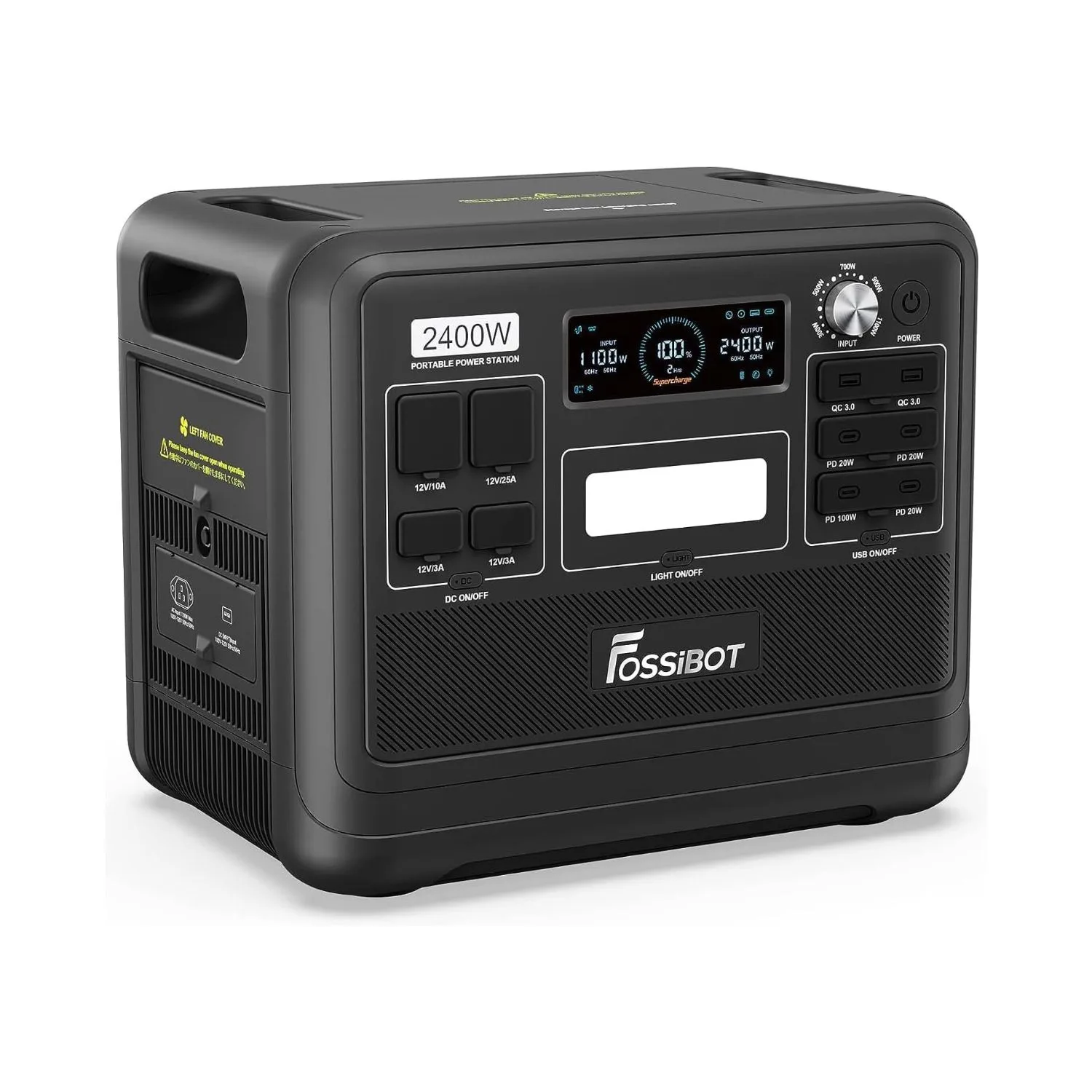 FOSSiBOT F2400 station électrique portable - Noir