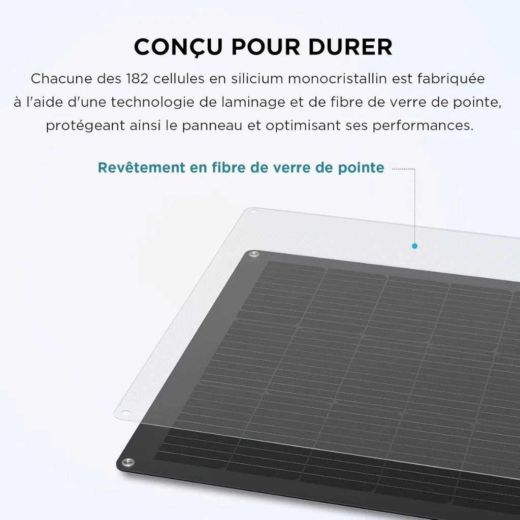 Panneau Solaire Flexible (100W) – Image 3