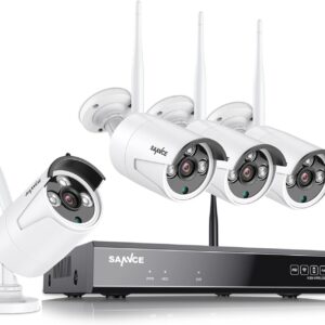 Lot de 4 caméras de surveillance magasin