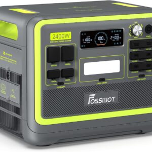 FOSSiBOT F2400 - Station d'Alimentation Portable 2400W/2048Wh pour Énergie de Secours