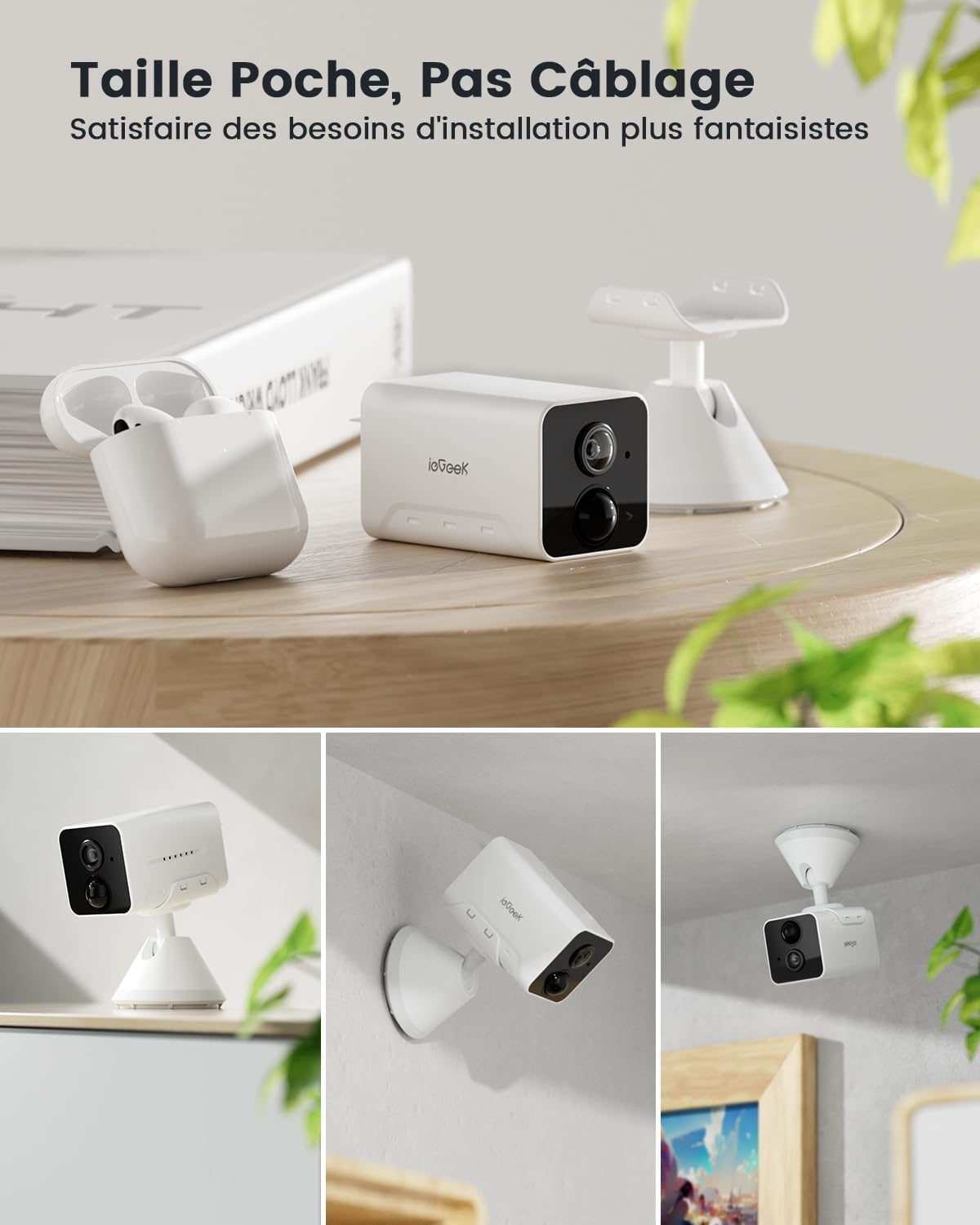 ieGeek - Pack x2 Caméras de Surveillance WiFi intérieure sans Fil - 1080P – Image 2