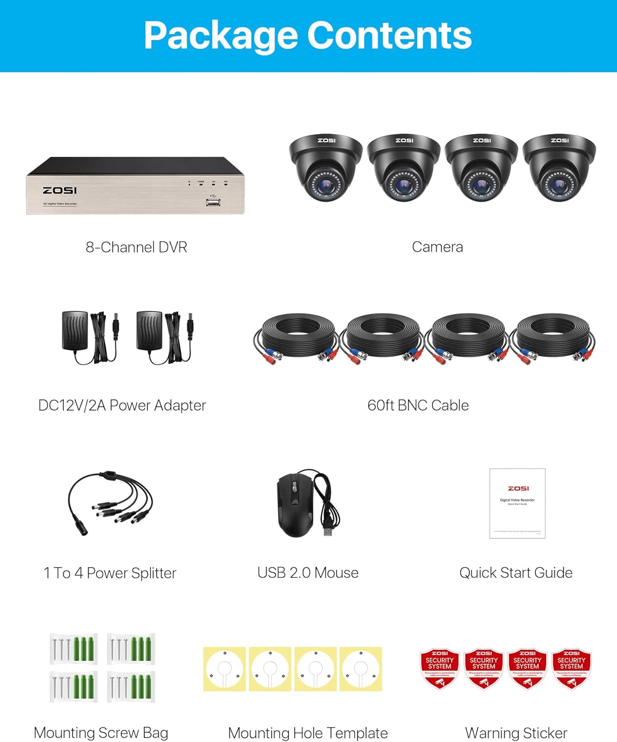 Kit de 4 Caméras de Surveillance 4K pour Sécurité Extérieure de Magasin – Image 8