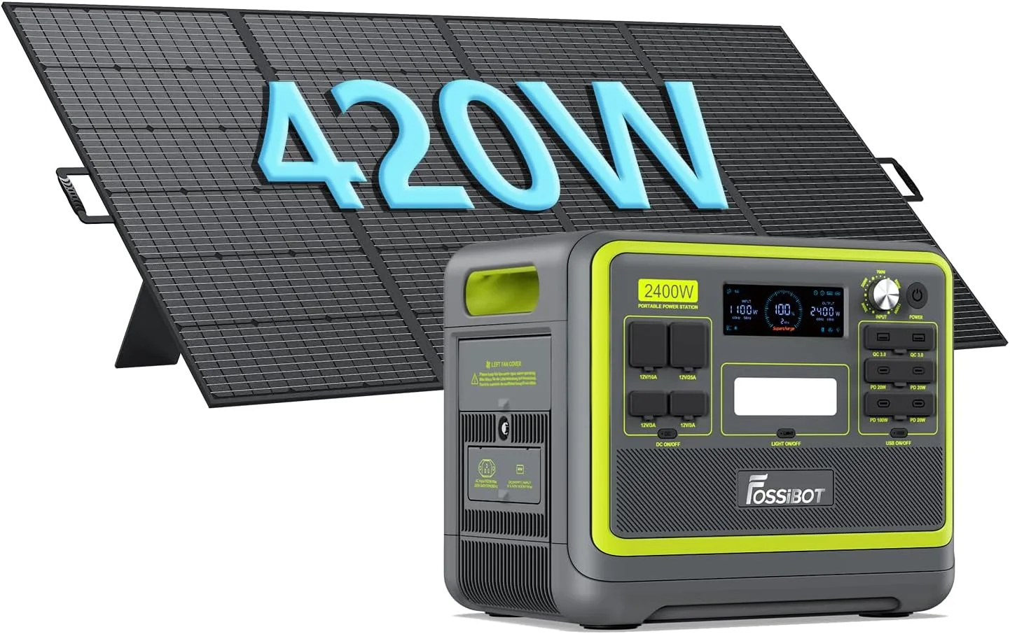 Fossibot F2400 + panneau solaire 420W