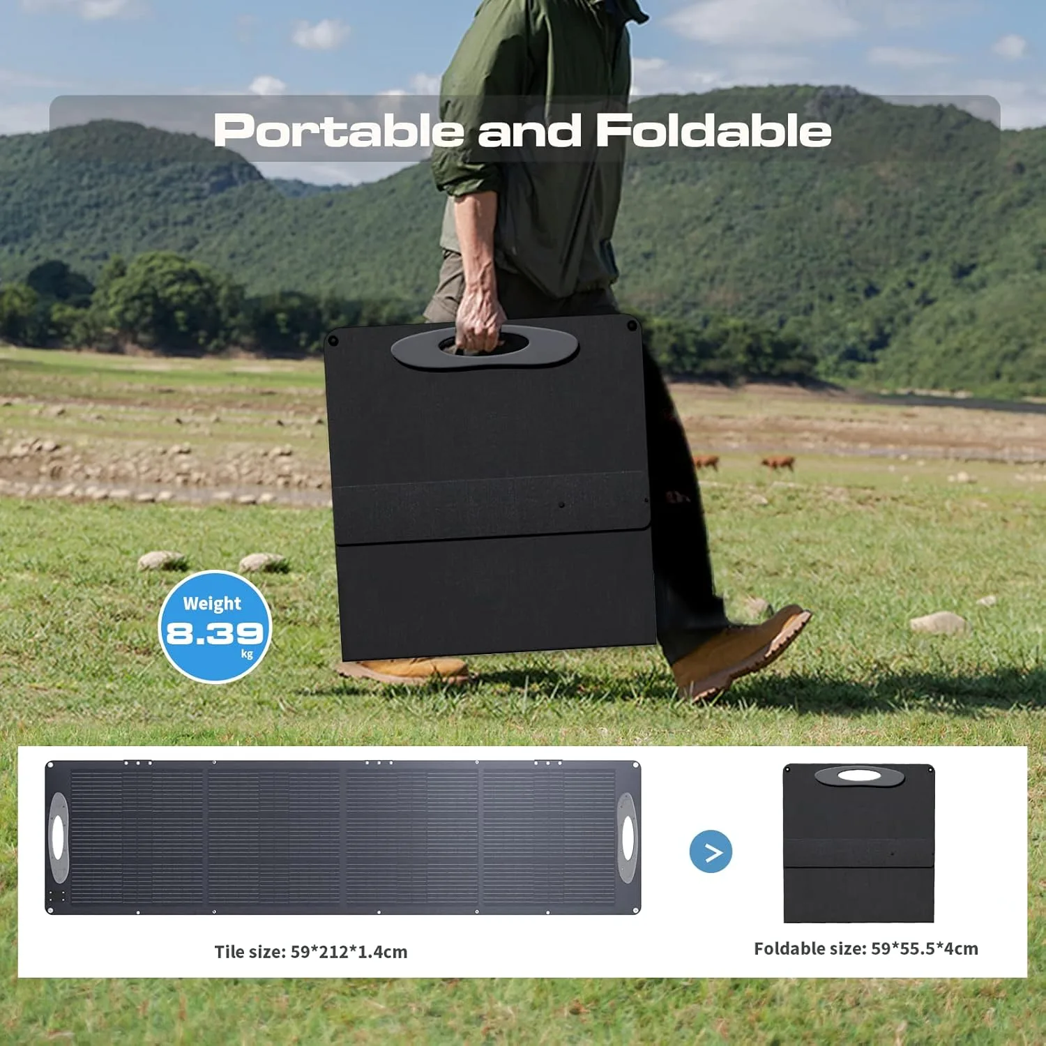 Panneau solaire pour Fossibot 200W – Image 3